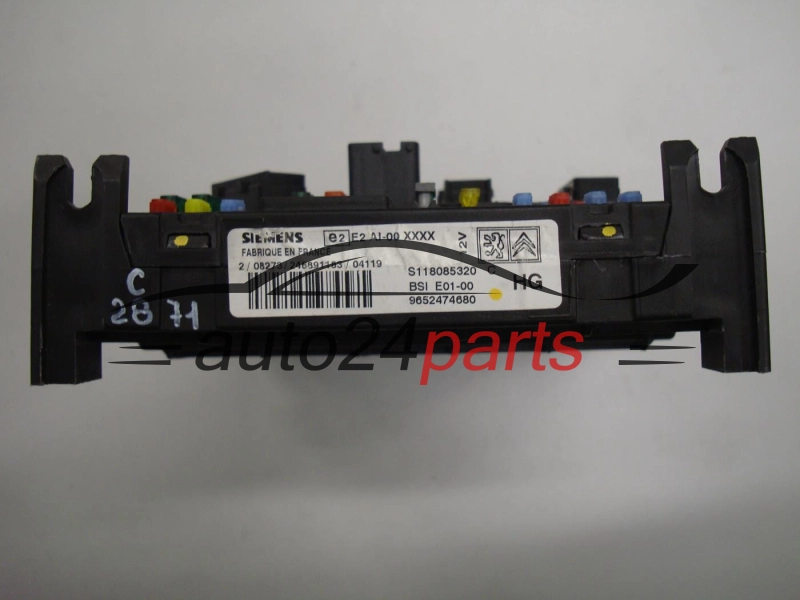 CENTRALKA MODUL STEROWNIK KOMFORTU CITROEN PEUGEOT SIEMENS S118085320C, 9652474680, BSI E01-00 HG