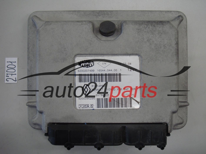 KOMPUTER STEROWNIK SILNIKA RENAULT TWINGO 1.2 Magneti Marelli CFC203R.02, CFC203R02, 16544.044.00, 1654404400, 8200207499, 8200090295