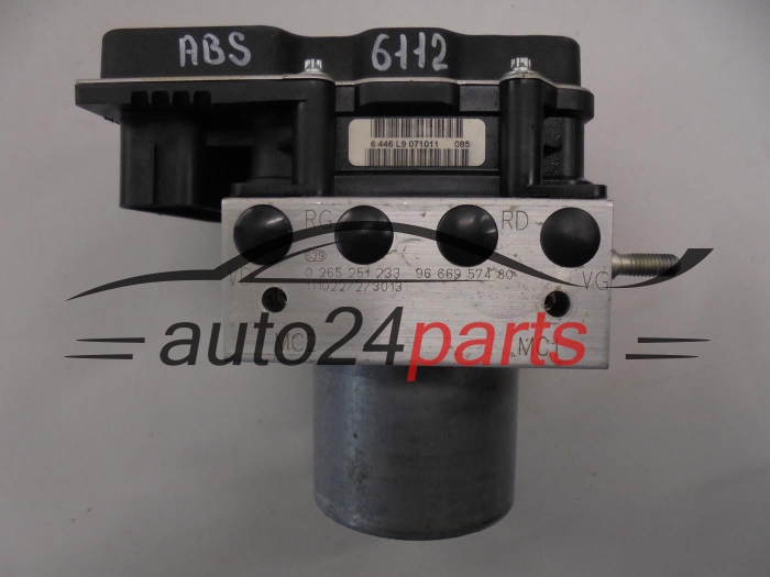 BOMBA HIDRAULICA Y CENTRALITA ABS PEUGEOT BOSCH 0265251233, 9666957480, 0265951474