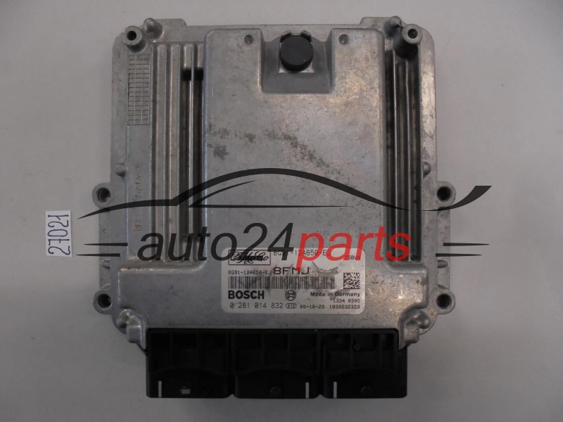KOMPUTER STEROWNIK SILNIKA FORD MONDEO 2.0 TDCI BOSCH 0281014832, 0 281 014 832, 8G9112A650EL, 8G91-12A650-EL 8FML