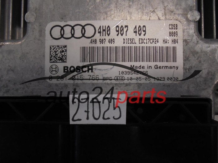 Komputer sterownik silnika Audi 0281015766 4H0907409 EDC17CP24