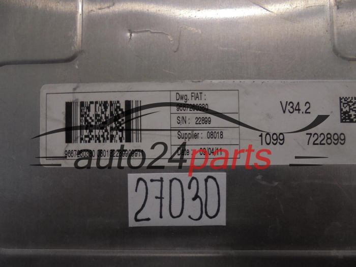 Calculateur Moteur FIAT 9667260380, 618873 -