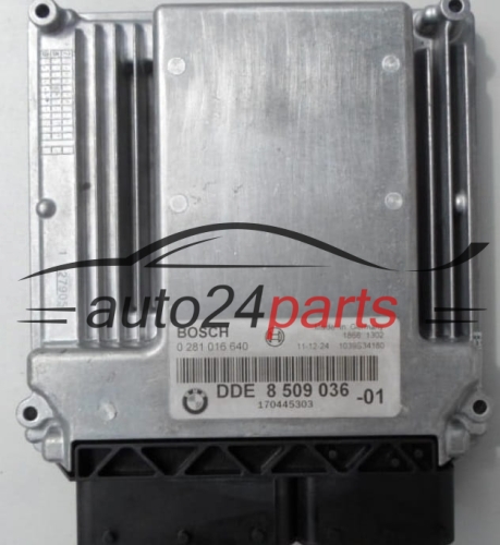 CALCULATEUR MOTEUR BMW X5 E70 3.0D BOSCH 0281016640, 0 281 016 640, DDE 8509036, DDE8509036, 8 509 036 -01