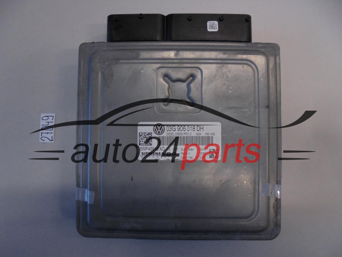 KOMPUTER STEROWNIK SILNIKA AUDI A3 SIEMENS VDO 5WP45548 AD, 5WP45548AD, 03G 906 018 DH, 03G906018DH, SIMOS PPD1.2