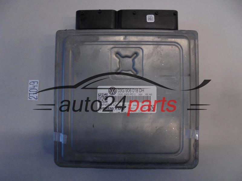 KOMPUTER STEROWNIK SILNIKA AUDI A3 SIEMENS VDO 5WP45548 AD, 5WP45548AD, 03G 906 018 DH, 03G906018DH, SIMOS PPD1.2