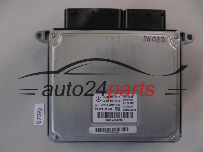 MERCEDES W208 220 CDI A6461501972, A 646 150 19 72, 6461501972, A0054461640, A 005 446 16 40, 0054461640, DELPHI R0412C031D 28103309, Q01 CRD.11 0M646 EVO