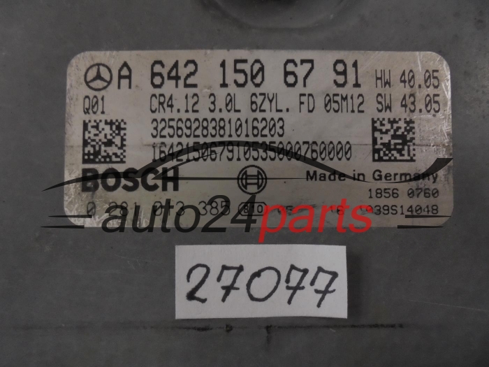KOMPUTER STEROWNIK SILNIKA MERCEDES BENZ 0281013385 A6421506791 CR4.12