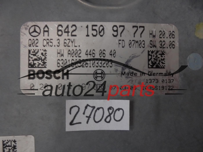 KOMPUTER STEROWNIK SILNIKA MERCEDES BENZ 0281014197 A6421509777 CR5.3