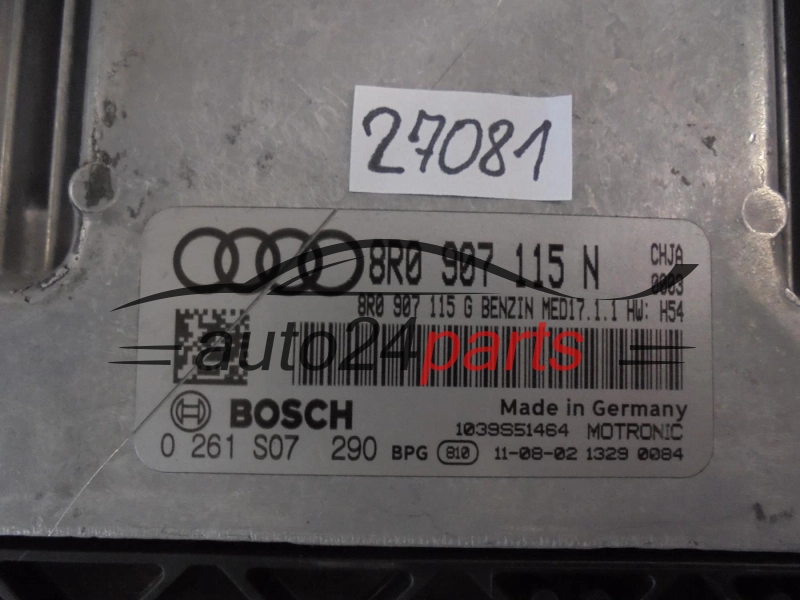 AUDI Q5 0261S07290 8R0907115N MED17.1.1