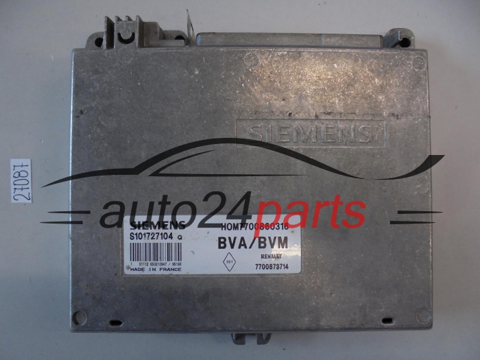 KOMPUTER STEROWNIK SILNIKA RENAULT LAGUNA 2.0 SIEMENS S101727104 Q, S101727104Q, HOM7700860316, 7700873714