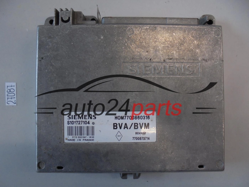 KOMPUTER STEROWNIK SILNIKA RENAULT LAGUNA 2.0 SIEMENS S101727104 Q, S101727104Q, HOM7700860316, 7700873714