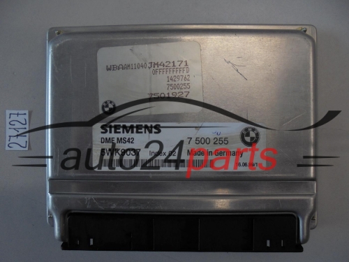 KOMPUTER STEROWNIK SILNIKA BMW 7 728 E38 528 E39 E46 SIEMENS 5WK9037 DME MS42 7500255