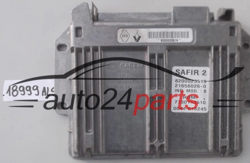 KOMPUTER STEROWNIK SILNIKA RENAULT TWINGO 1.2, SAFIR 2, 8200023519, 21656026-0, 216560260, HOM7700113510, 9352 576613, 9352576613 