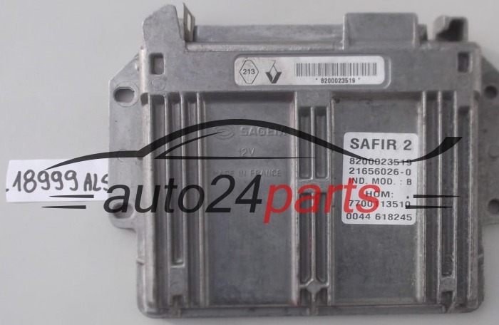KOMPUTER STEROWNIK SILNIKA RENAULT TWINGO 1.2, SAFIR 2, 8200023519, 21656026-0, 216560260, HOM7700113510, 9352 576613, 9352576613 