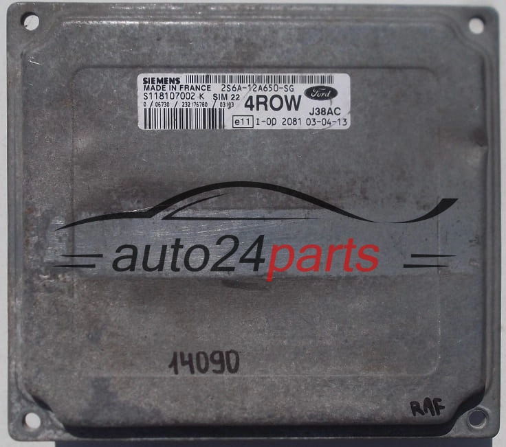 KOMPUTER STEROWNIK SILNIKA FORD FIESTA 1.4 SIEMENS S118107002 K
