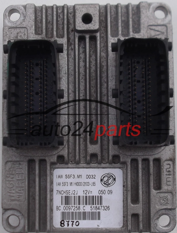 KOMPUTER STEROWNIK SILNIKA FIAT GRANDE PUNTO 1.2 Magneti Marelli IAW 5SF3.M1,  51847326