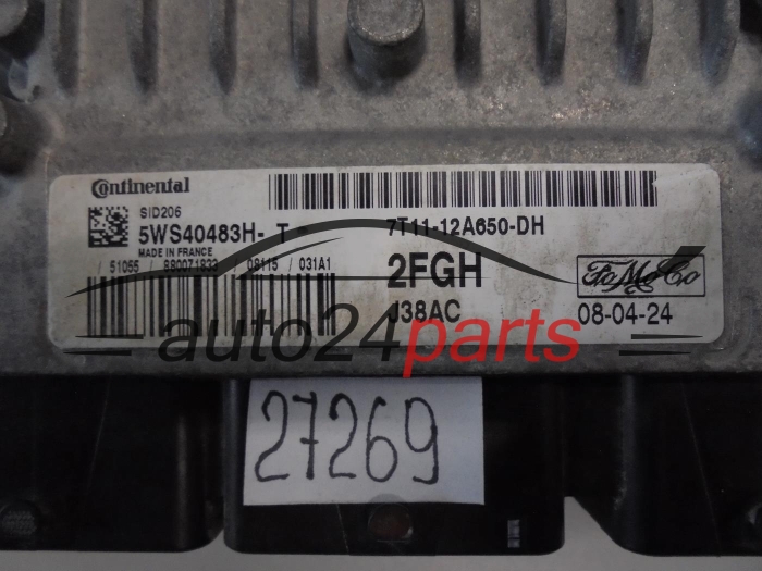 KOMPUTER STEROWNIK SILNIKA FORD 5WS40483H-T 5WS40483HT 7T11-12A650-DH 7T1112A650D SID206