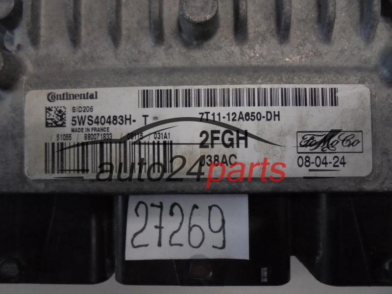KOMPUTER STEROWNIK SILNIKA FORD 5WS40483H-T 5WS40483HT 7T11-12A650-DH 7T1112A650D SID206