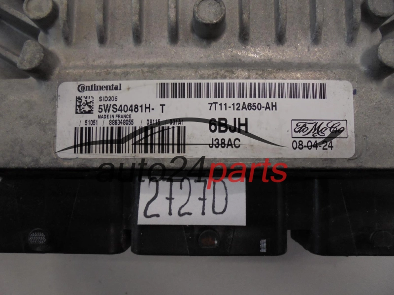 KOMPUTER STEROWNIK SILNIKA FORD 7T11-12A650-AH 7T1112A650AH 5WS40481H-T 5WS40481HT SID206