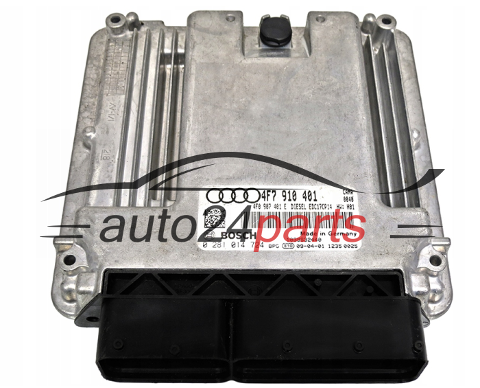 AUDI A6 2.7 TDI 4F7910401, 4F7 910 401, 4F0907401E, 4F0 907 401 E, BOSCH 0281014724, 0 281 014 724, DIESEL EDC17CP14 CANA 0040 1039S32440