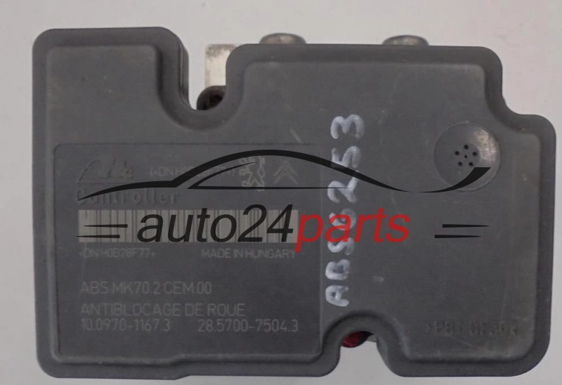 ABS PEUGEOT CITROEN 9666392580, 10.0207-0200.4, 10020702004, 10.0970-1167.3, 10097011673, 28.5700-7504.3, 28570075043