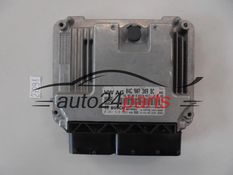Sterownik silnika VOLKSWAGEN 0261S18349 04C907309BC MED17.1.27 - 27291 29197