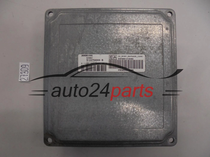 STEROWNIK SKRZYNI AUTOMATYCZNEJ CITROEN PEUGEOT S122754003B SW 9661418480 HW 9654519480 SIM821