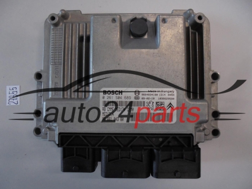 KOMPUTER STEROWNIK SILNIKA CITROEN PEUGEOT BOSCH 0 261 S04 689, 0261S04689, 9666104380, MED17.4