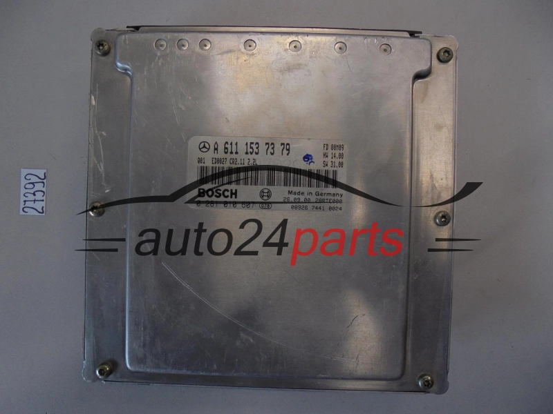 KOMPUTER STEROWNIK SILNIKA MERCEDES C220 2.2CDI, BOSCH 0 281 010 607, 0281010607, A 611 153 73 79, A6111537379, CR2.11