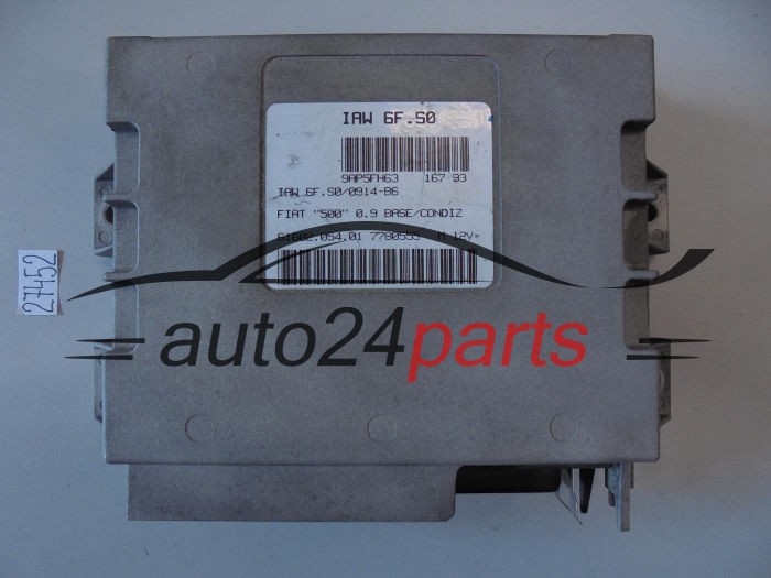 KOMPUTER STEROWNIK SILNIKA FIAT CINQUECENTO 500 0.9, MAGNETI MARELLI IAW 6F.S0, IAW6FS0, 61602.054.01, 6160205401, 7780555