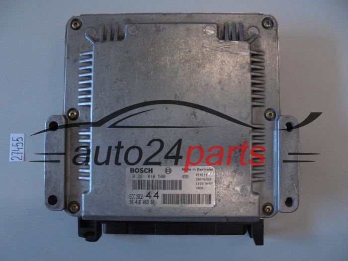 KOMPUTER STEROWNIK SILNIKA PEUGEOT 206 2.0 HDI BOSCH 0 281 010 500, 0281010500, 96 416 069 80, 9641606980, EDC15C2 44