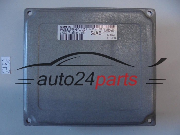 KOMPUTER STEROWNIK SILNIKA FORD FOCUS 1.6 SIEMENS SIM 28 S118934104B, S118934104 B, 5M5112A650ZB, 5M51-12A650-ZB 5JAB