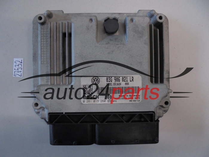 KOMPUTER STEROWNIK SILNIKA VW VOLKSWAGEN PASSAT 1.9 TDI BOSCH 0 281 013 260, 0281013260, 03G 906 021 LR, 03G906021LR, 03G906021AN, EDC16U34