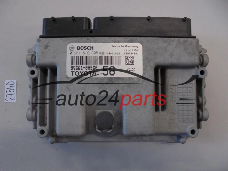 KOMPUTER STEROWNIK SILNIKA TOYOTA BOSCH 0 261 S19 305, 0261S19305, 89661-0H560, 896610H560