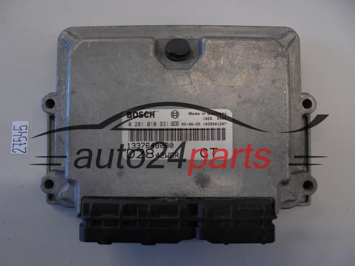 KOMPUTER STEROWNIK SILNIKA FIAT DUCATO PEUGEOT BOXER 2.8 JTD BOSCH 0 281 010 931, 0281010931, 1337648080 D2842WGR CT
