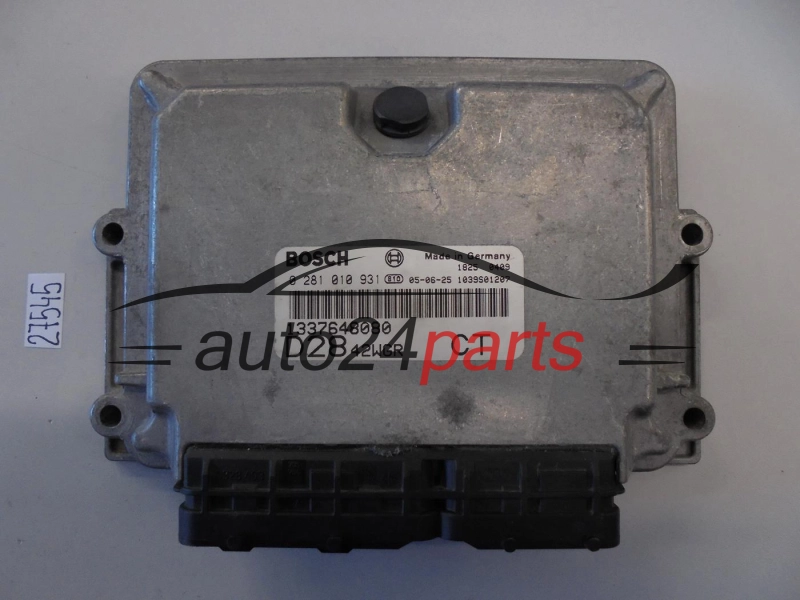KOMPUTER STEROWNIK SILNIKA FIAT DUCATO PEUGEOT BOXER 2.8 JTD BOSCH 0 281 010 931, 0281010931, 1337648080 D2842WGR CT