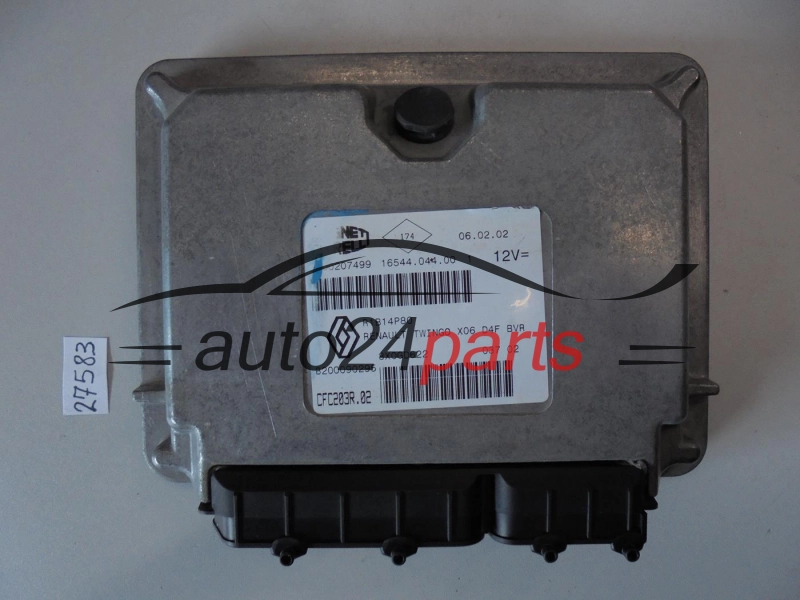 KOMPUTER STEROWNIK SILNIKA RENAULT TWINGO 1.2 Magneti Marelli CFC203R.02, CFC203R02, 16544.044.00, 1654404400, 8200207499, 8200090295