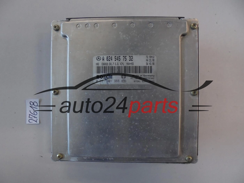 KOMPUTER STEROWNIK SILNIKA MERCEDES BENZ 0281001988 A0245457532 CR1.7