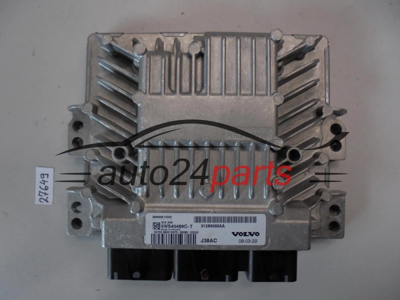 KOMPUTER STEROWNIK SILNIKA VOLVO SIEMENS 5WS40489C-T, 5WS40489CT, 31269095AA, J38AC, SID206