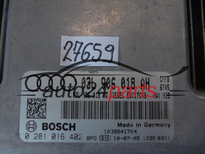 Centralita de motor Audi 0281016402 03L906018AH EDC17C46