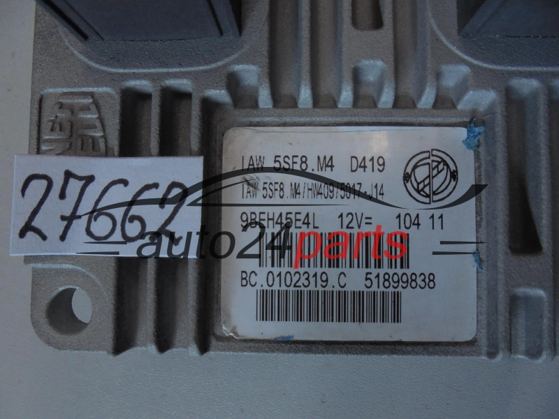 KOMPUTER STEROWNIK SILNIKA FIAT 51899838 IAW5SF8.M4 IAW5SF8M4