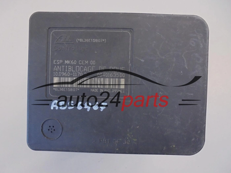 POMPA ABS I STEROWNIK CITROEN PEUGEOT 9662150780 10.0960-1170.3 10096011703