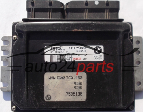 MOTORSTEUERGERÄT ECU STEUERGERAT MINI COOPER 1.6 SIEMENS S118012001H, S83293, 1214751398101