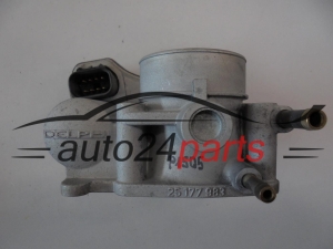PRZEPUSTNICA POWIETRZA OPEL ASTRA G CORSA C MERIVA VECTRA B C ZAFIRA A B 1.6 Z16XE Z16SE Y16XE Delphi 25 177 983, 25177983, 9192122, 817158