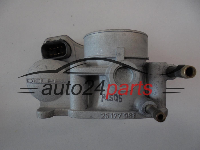 PRZEPUSTNICA POWIETRZA OPEL ASTRA G CORSA C MERIVA VECTRA B C ZAFIRA A B 1.6 Z16XE Z16SE Y16XE Delphi 25 177 983, 25177983, 9192122, 817158