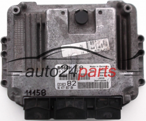 MOTORSTEUERGERÄT ECU STEUERGERAT PEUGEOT 206 1.4 HDI BOSCH 0 281 010 707, 0281010707, 96 477 857 80, 9647785780, 9647158380, EDC16C3 82, 1039S00146