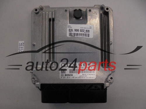 KOMPUTER STEROWNIK SILNIKA AUDI A4 2.0 TDI BOSCH 0 281 016 140, 0281016140, 03L 906 022 NN, 03L906022NN