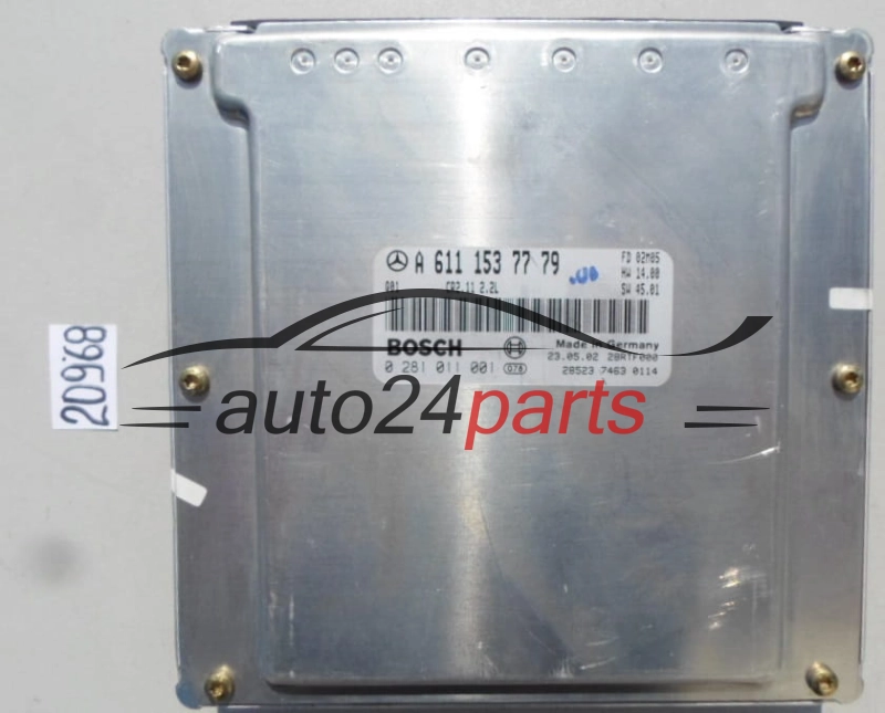 KOMPUTER STEROWNIK SILNIKA MERCEDES W203 C-KLASA C 220 2.2 CDI A6111537779, A 611 153 77 79, BOSCH 0281011001, 0 281 011 001