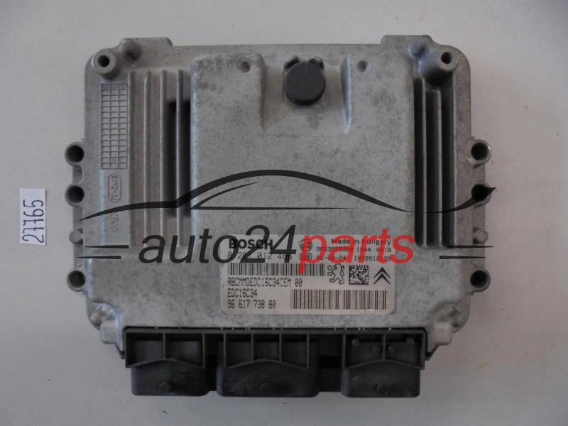 CITROEN PEUGEOT 1.6 HDI BOSCH 0 281 012 466, 0281012466, 96 617 738 80, 9661773880, 9653958980, EDC16C34 -