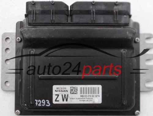 MOTORSTEUERGERÄT ECU STEUERGERÄT NISSAN ALMERA 1.5 MEC32-210 ZW, MEC32210, D2 3Z16, D23Z16, MEC32210D23Z16
